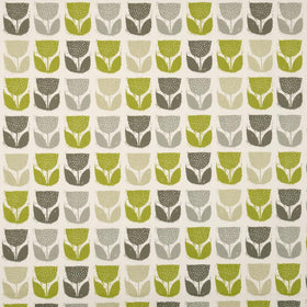 Poppypod Curtain Fabric Eucalyptus