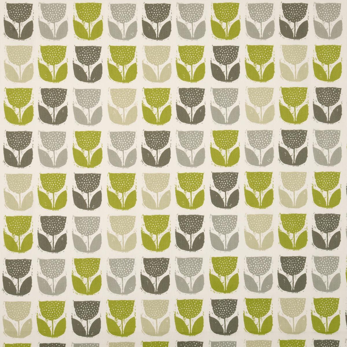 Poppypod Curtain Fabric Eucalyptus