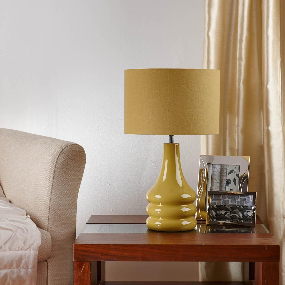 Raj Table Lamp Ochre