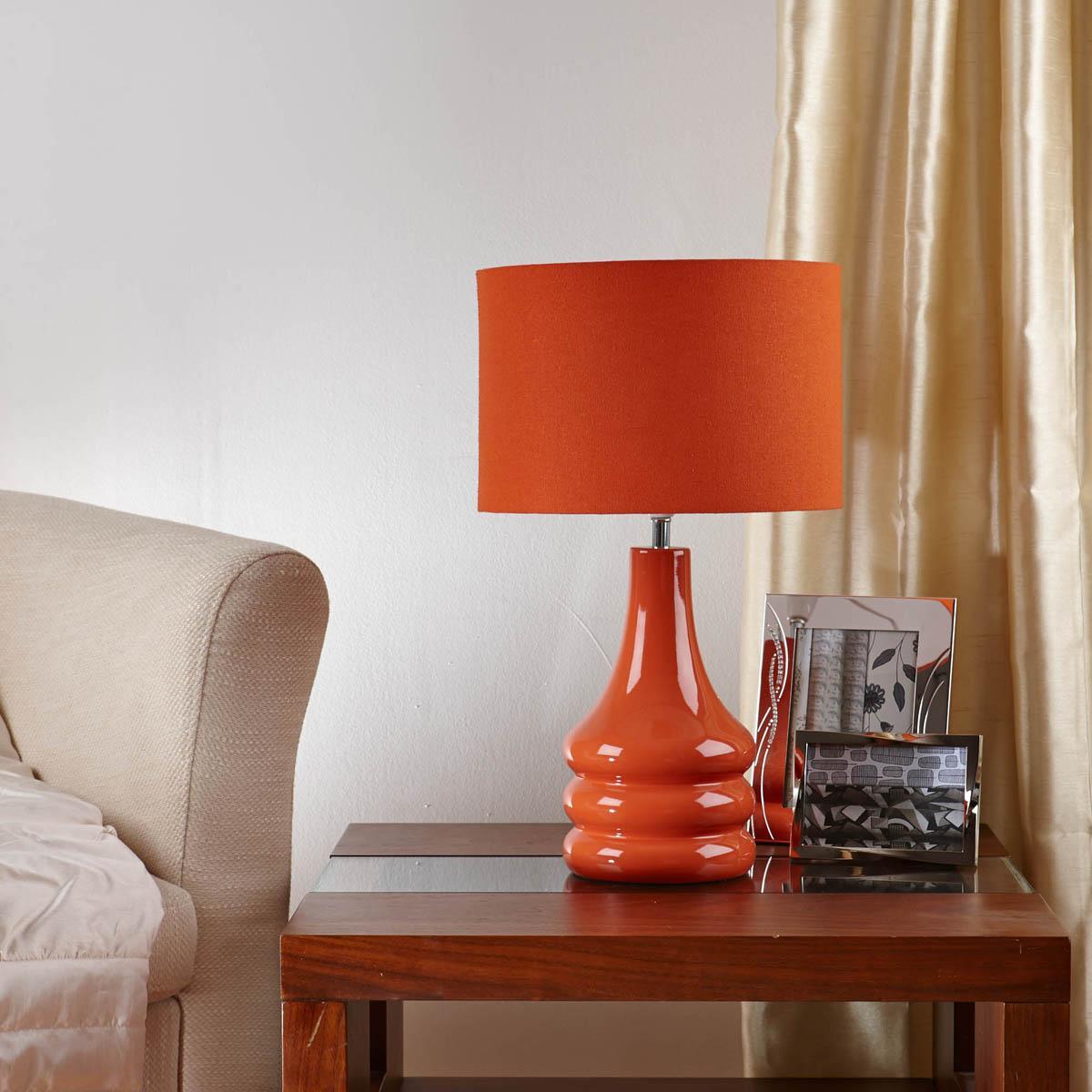 Raj Table Lamp Burnt Orange