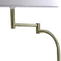 Swing Arm Floor Lamp Antique Brass