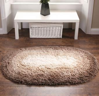 Shadow Oval Rug Brown