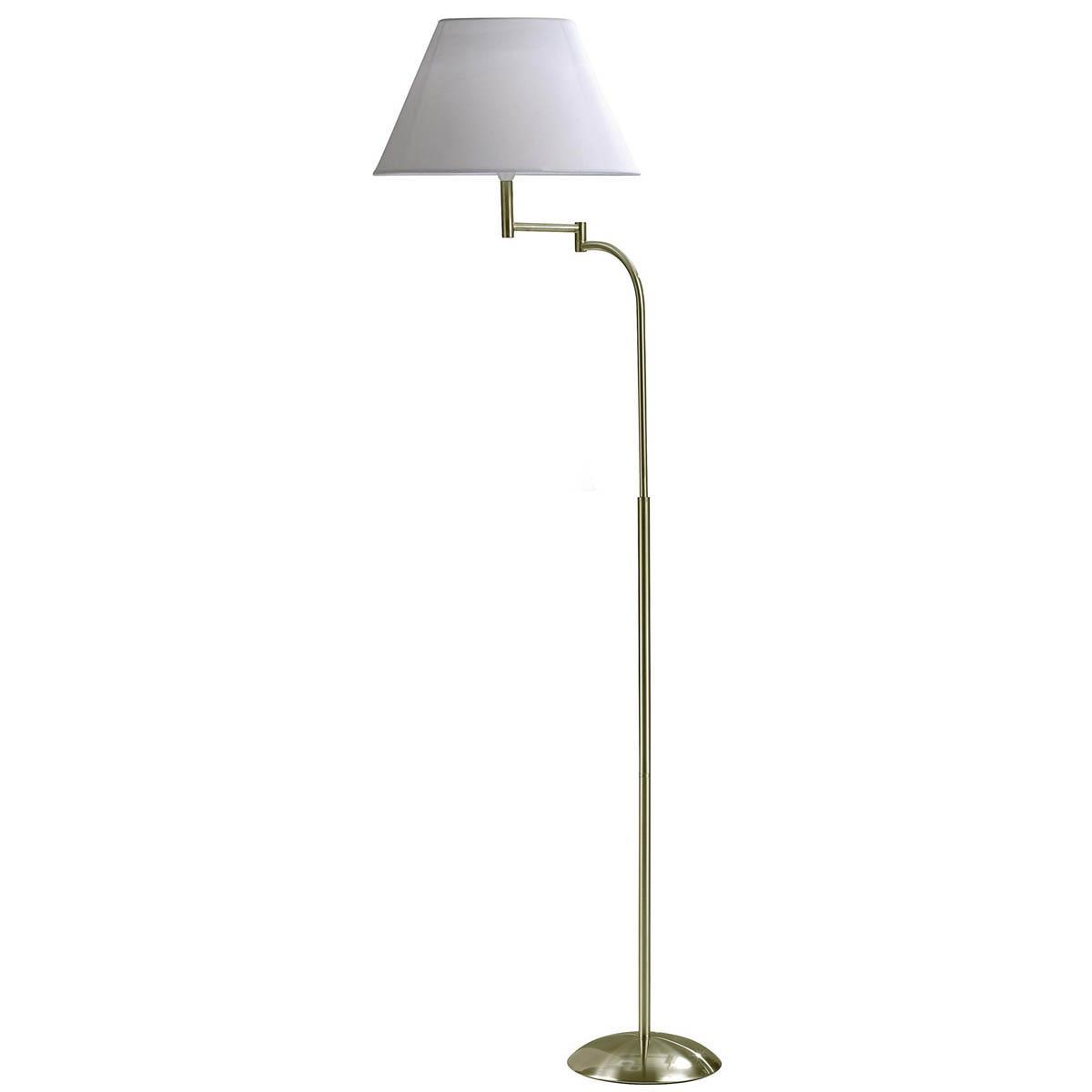 Swing Arm Floor Lamp Antique Brass