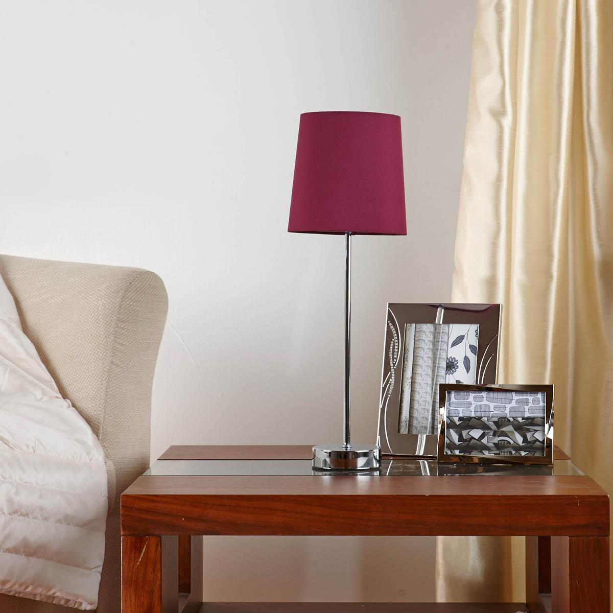Tall Stick Table Lamp Aubergine