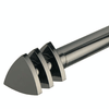 Triangle 28mm Bay Window Curtain Poles Graphite