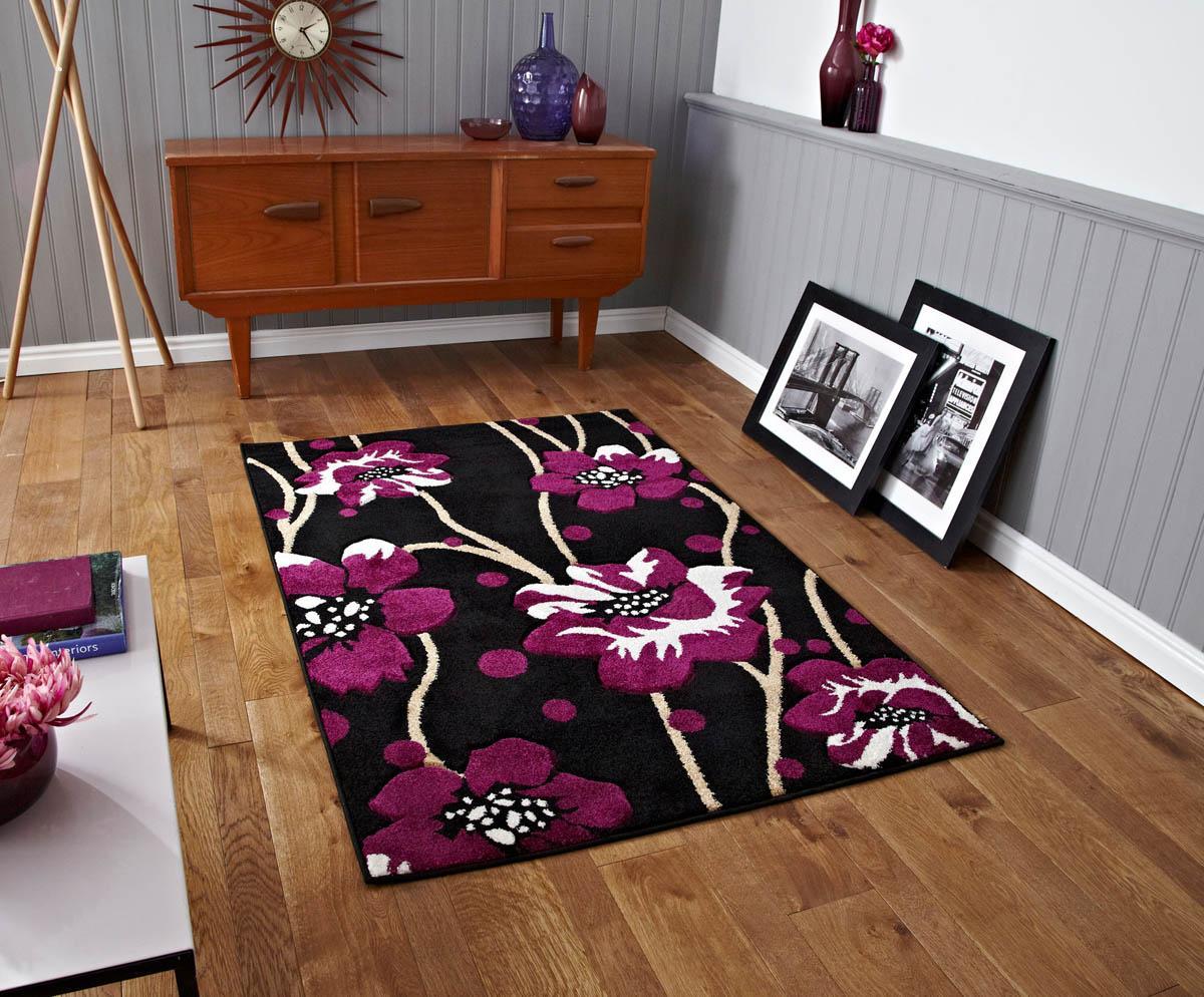 Verona 216 Rug Black/Purple