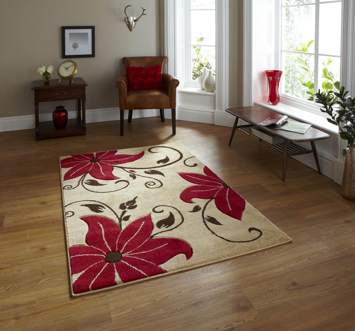Verona OC15 Rug Beige & Red