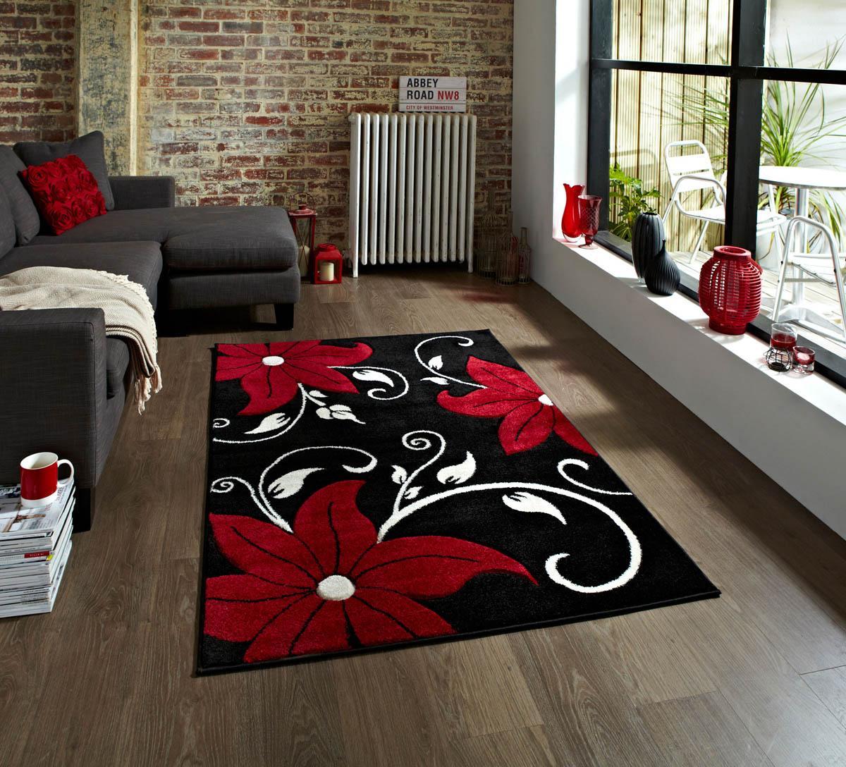 Verona OC15 Rug Black/Red