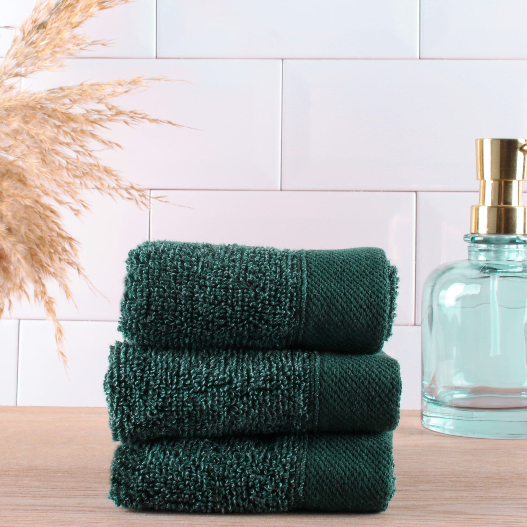 Abode Eco Towels Deep Green