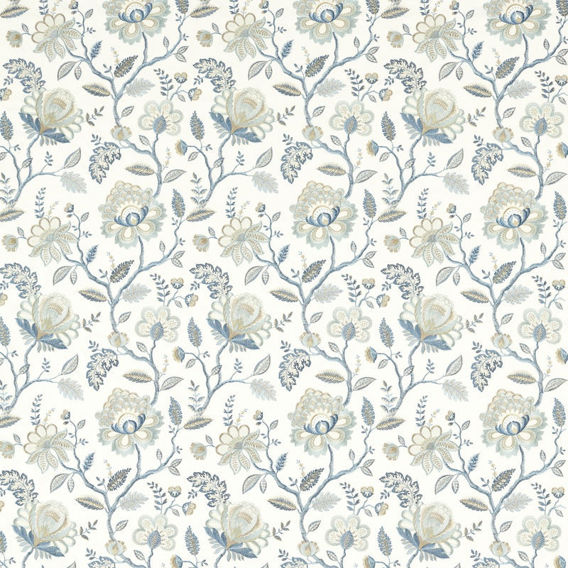 Adeline Curtain Fabric Denim Midnight