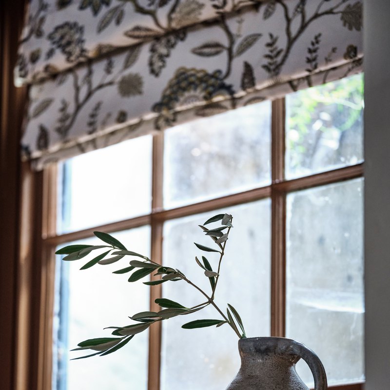 Adeline Curtain Fabric Teal