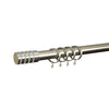 Allure 28mm Bay Window Curtain Pole Satin Silver