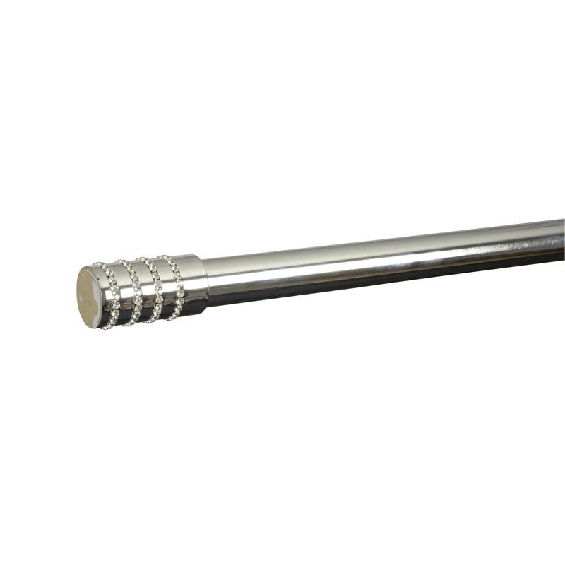 Allure 28mm Eyelet Curtain Pole Chrome