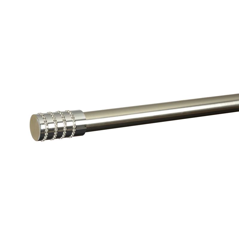 Allure 28mm Eyelet Curtain Pole Satin Silver