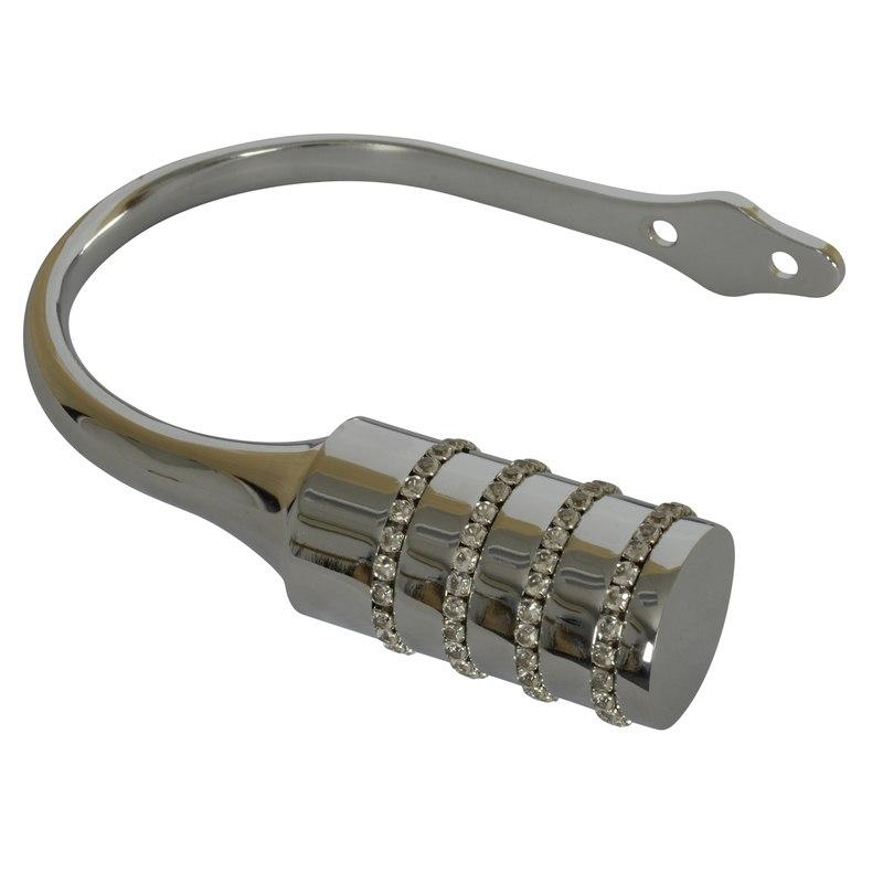 Allure 28mm Eyelet Curtain Pole Chrome