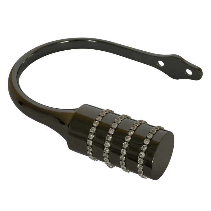 Allure 28mm Bay Window Curtain Pole Graphite