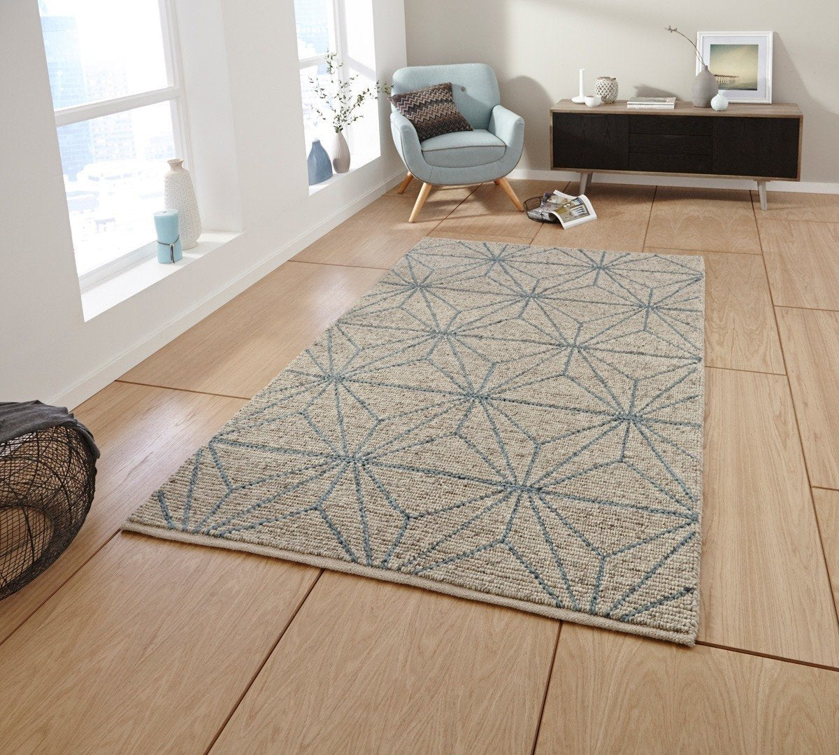 Alpha AL73 Rug Beige Blue