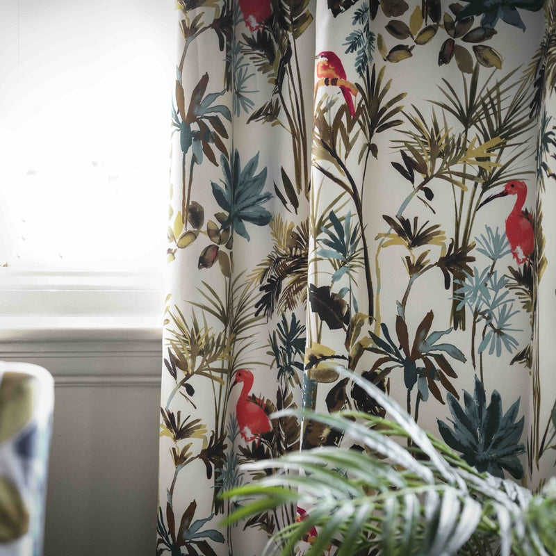 Clarke & Clarke Palm Fabric Sky