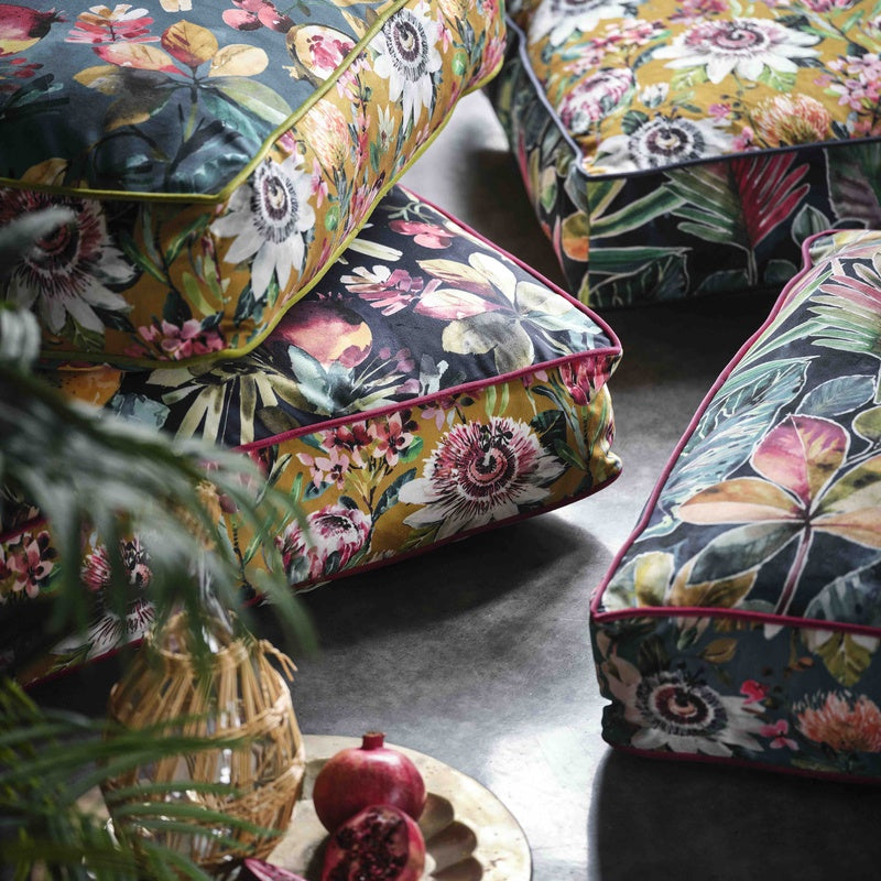 Clarke & Clarke Rainforest Velvet Fabric Multi