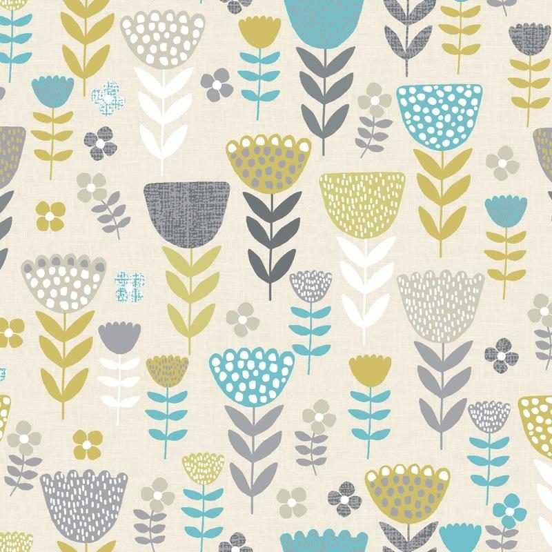 Annika Curtain Fabric Teal
