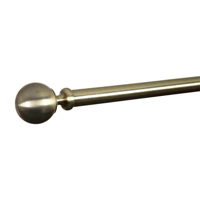 Ares 28mm Eyelet Curtain Pole Antique Brass
