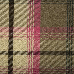 Balmoral Curtain Fabric Fuchsia