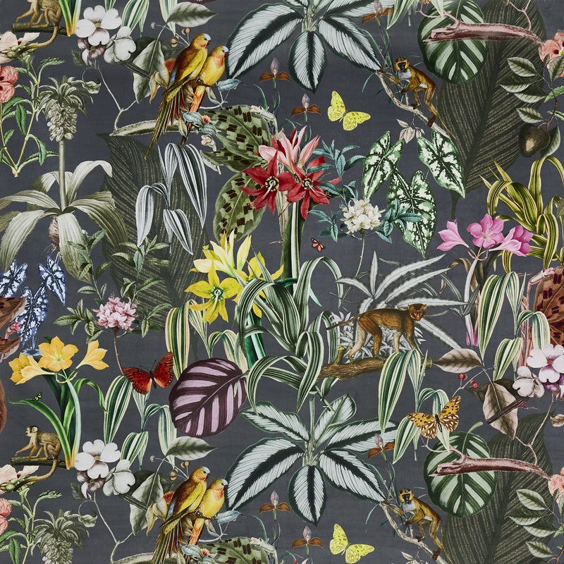 Prestigious Textiles Barbados Velvet Fabric Dusk