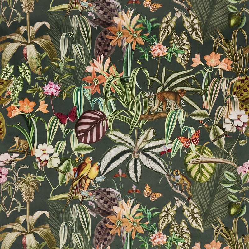 Prestigious Textiles Barbados Velvet Fabric Jade