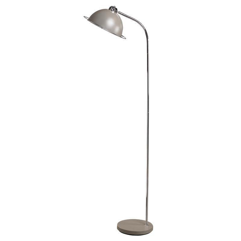 Bauhaus Floor Lamp Grey/Chrome