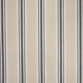 Bay Stripe Fabric Charcoal