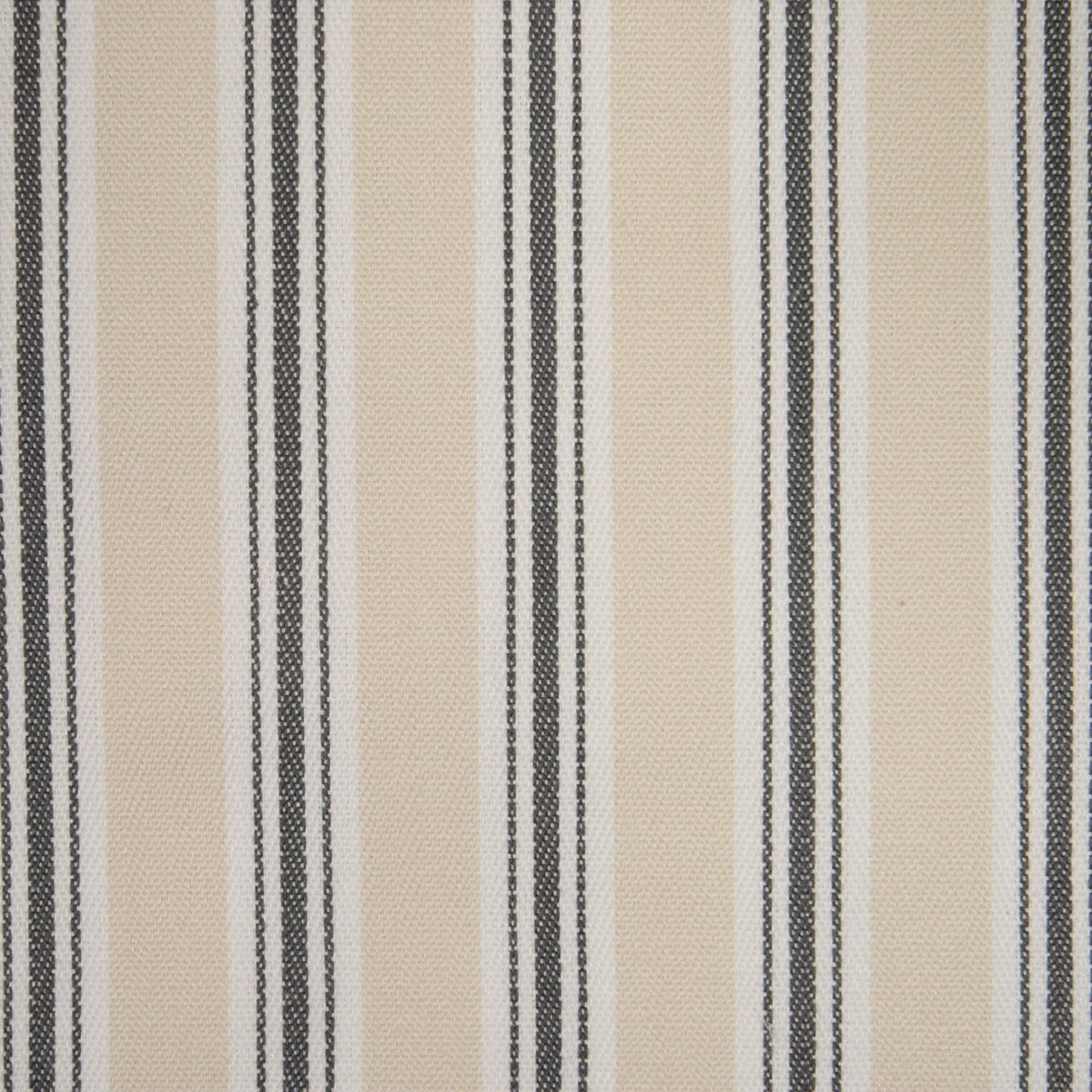 Bay Stripe Fabric Charcoal