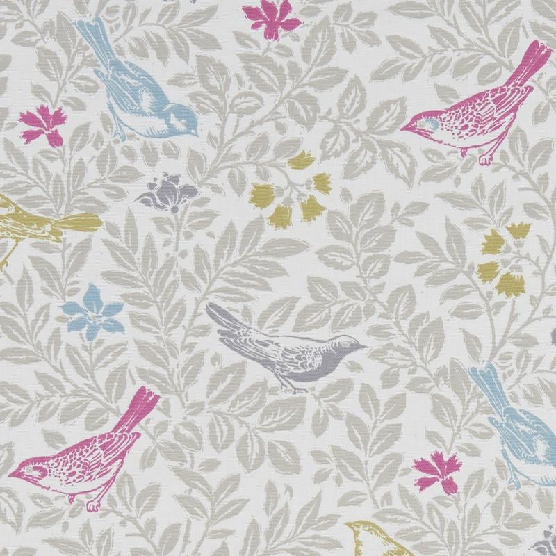 Clarke & Clarke Bird Song Fabric Summer