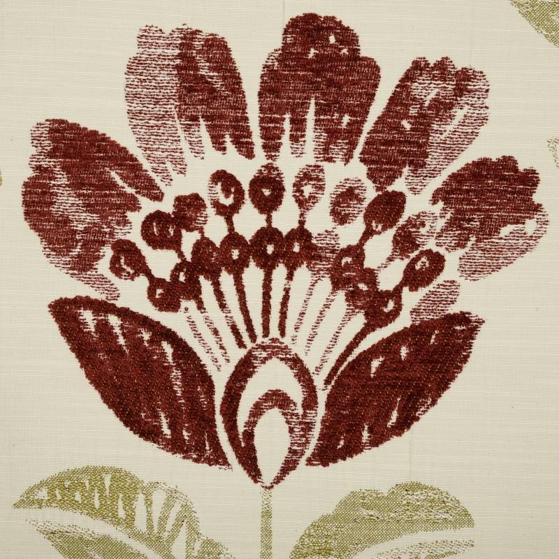 Bordeaux Curtain Fabric Rosso