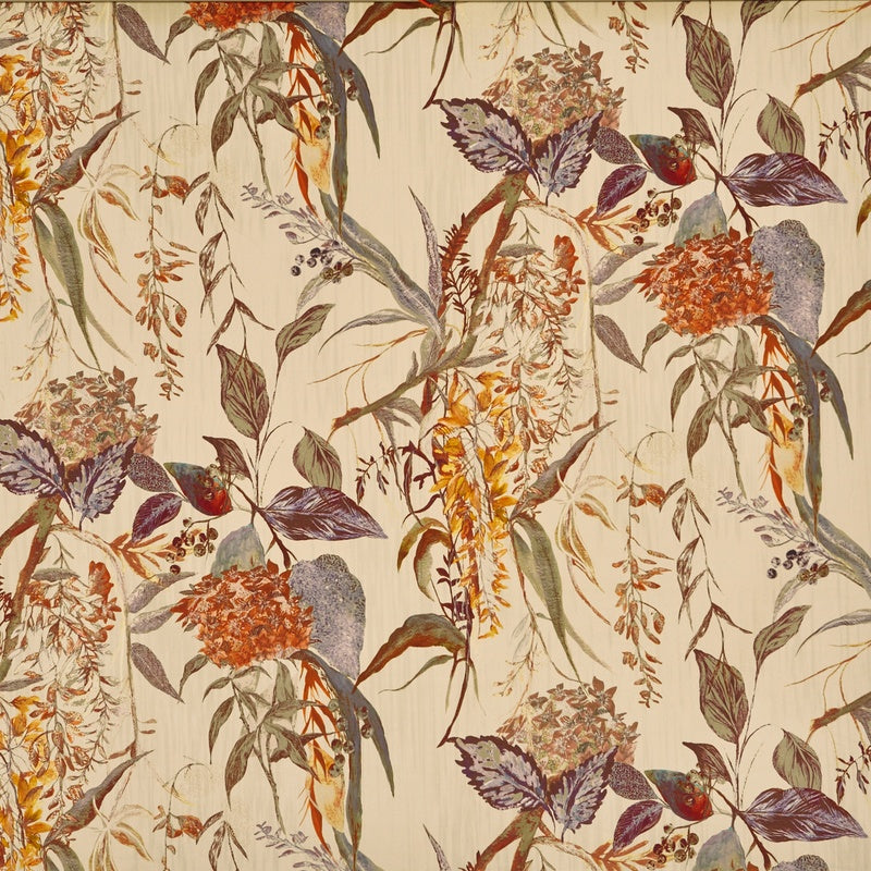 Prestigious Textiles Botanist Velvet Fabric Amber