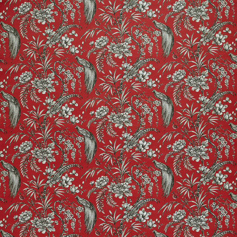 Ashley Wilde Botanist Fabric Crimson