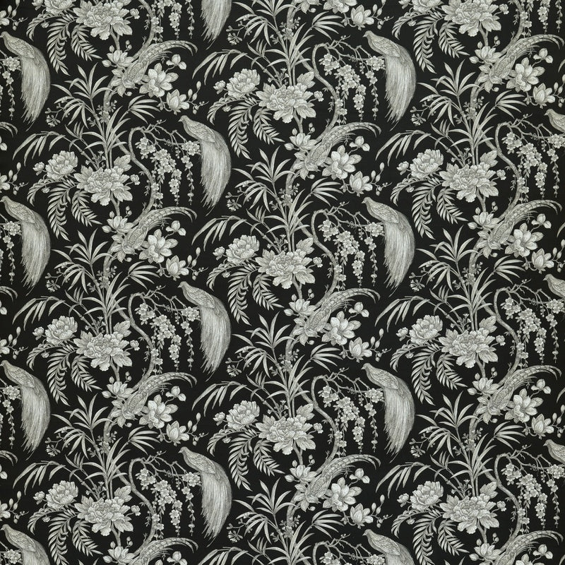 Ashley Wilde Botanist Fabric Ebony