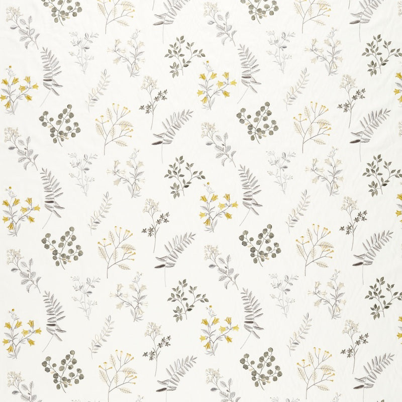 Brigitte Curtain Fabric Chartreuse