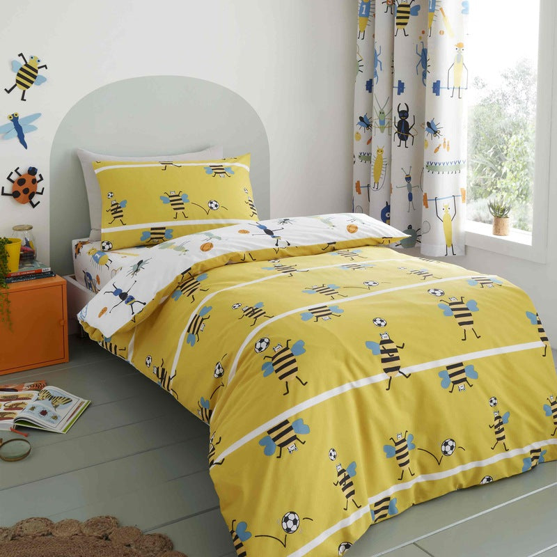 Catherine Lansfield Bug Tastic Childrens Bedding Yellow