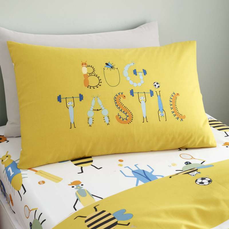 Catherine Lansfield Bug Tastic Childrens Bedding Yellow