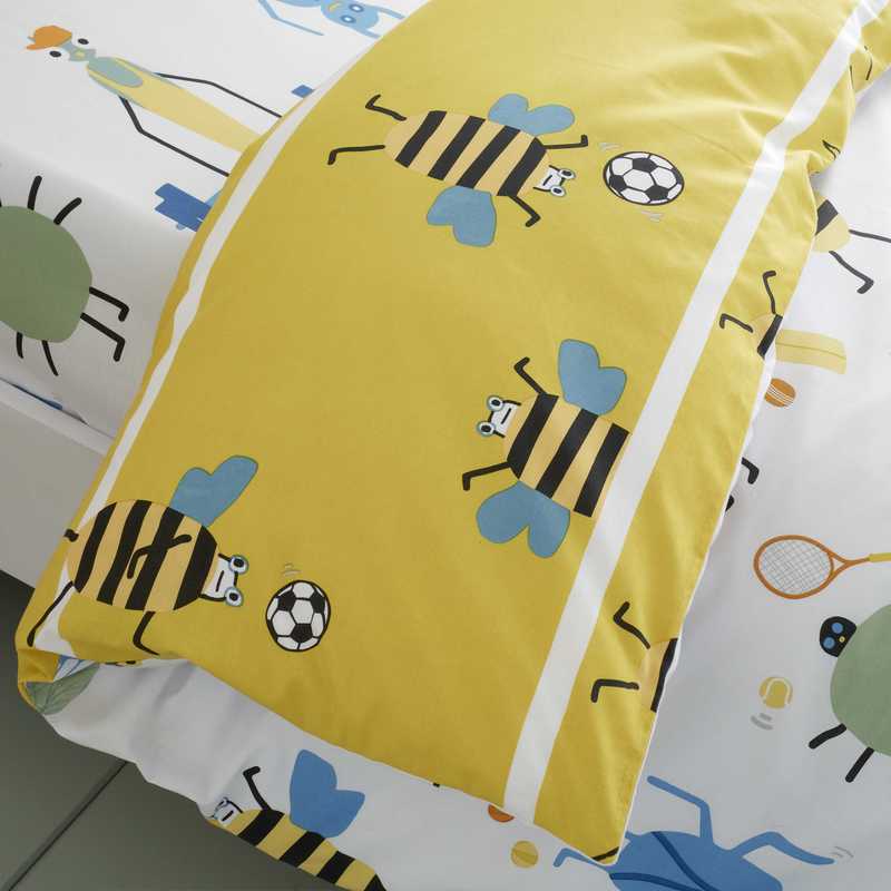 Catherine Lansfield Bug Tastic Childrens Bedding Yellow