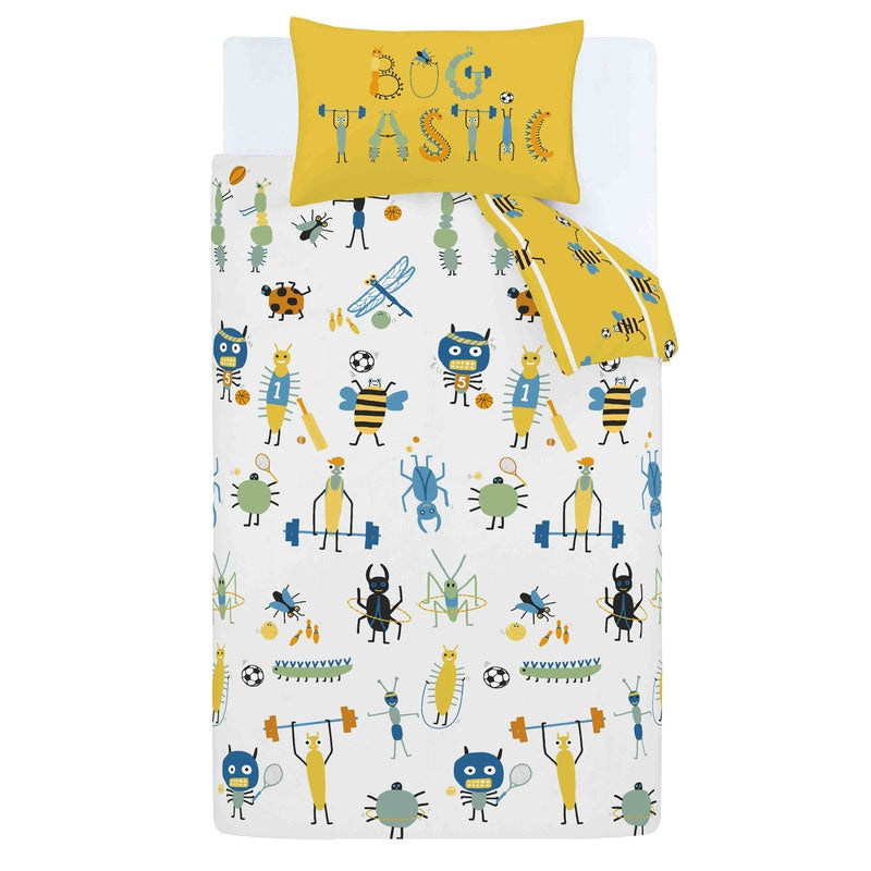 Catherine Lansfield Bug Tastic Childrens Bedding Yellow