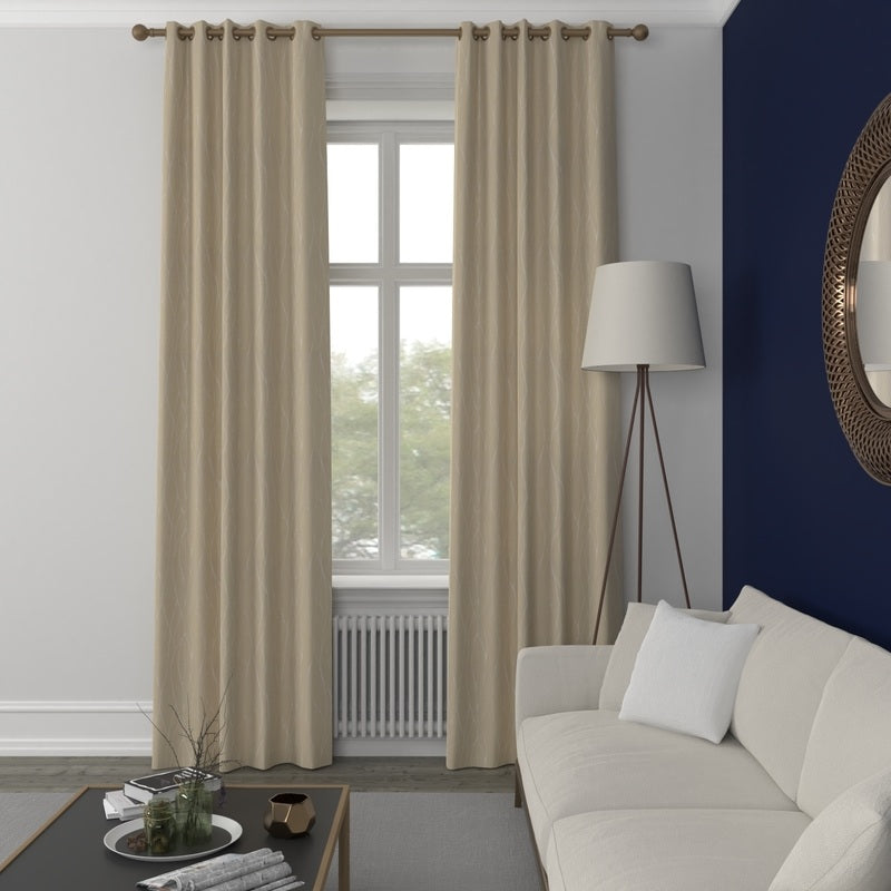 Burst Made to Measure Curtains Brass