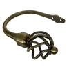 Cage 28mm Bay Window Curtain Pole Antique Brass
