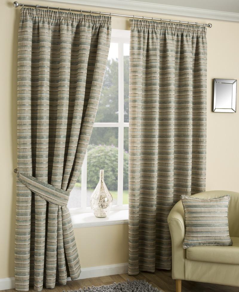 Chicago Ready Made Lined Curtains Aqua