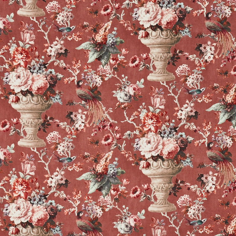 Prestigious Textiles Clarence Fabric Cherry