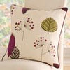 Cleo Ready Made Curtains Aubergine Filled Cushion 18"x18"