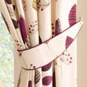 Cleo Ready Made Curtains Aubergine Filled Cushion 18"x18"