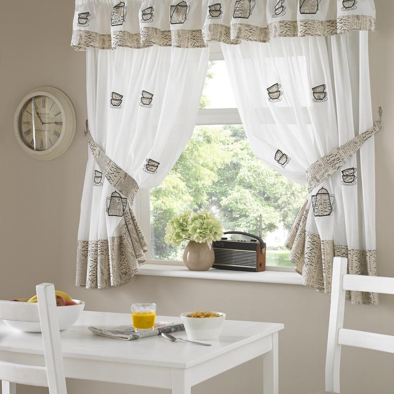 Coffee Pots Kitchen Curtains