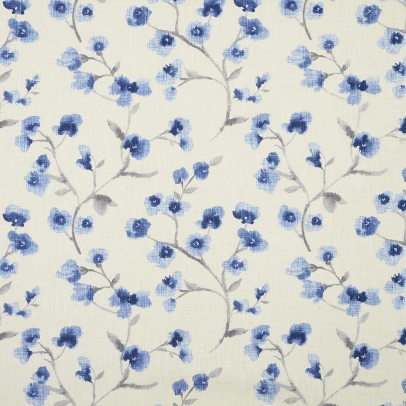Como Fabric Indigo