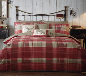 Connolly Check Bedding Red